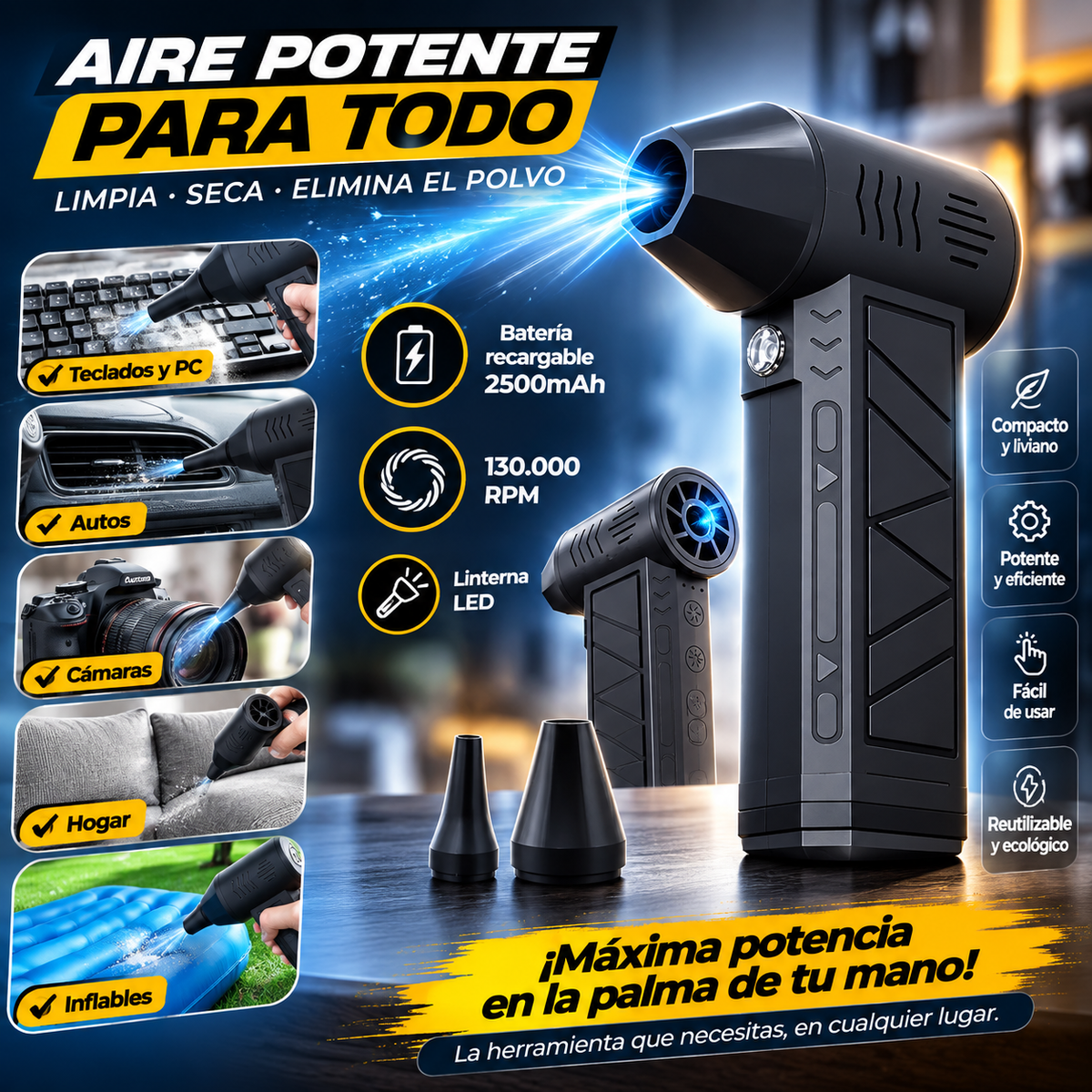 Mini Soplador Turbo Snow Whiz
